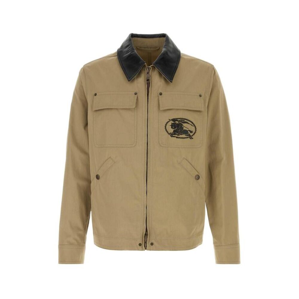 Burberry Men Burberry Men Cappuccino Cotton Jacket